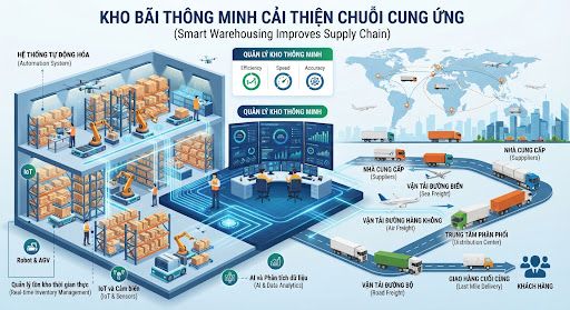 Kho thông minh cải thiện chuỗi cung ứng như thế nào
